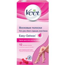 Veet Easy Gelwax с Маслом Ши и Ароматом Ягод Асаи 1 пачка