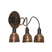 Бра декоративное LOFT цвет кофе медный E14 3*40W 220V арт.LSN-1001-03