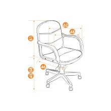 Tetchair Кресло BAGGI, коричневый синий