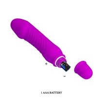 Baile Фиолетовый мини-вибратор Justin -13,5 см. (фиолетовый)