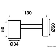 Osculati Faretto LED Batsystem Tube snodato, 13.867.05