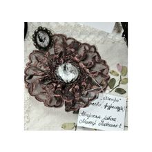 Брошь "монро brown"