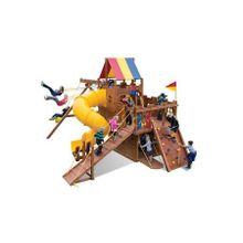 Детская площадка Rainbow Play Systems Кингконг Кингдом Спиральная горка Тент (Kingdom Design 3 RYB)