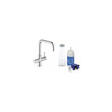 Смеситель для мойки на одно отверстие Grohe Blue 31299 хром