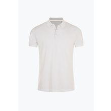 Поло мужское MORTEN, белый в горошек - S