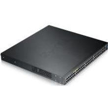 ZyXEL GS3700-48HP управляемый High Power PoE-коммутатор, L2+ Gigabit Ethernet, 48 разъемов RJ-45, 4 SFP-слота