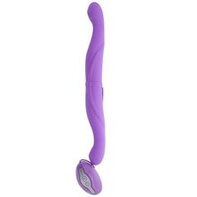 Seven Creations Фиолетовый двусторонний вибратор PREMIUM RANGE VIBRATING DOUBLE DONG - 33 см. (фиолетовый)