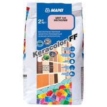 МАПЕЙ Кераколор ФФ затирка для швов №160 магнолия (2кг)   MAPEI Keracolor FF цементно-полимерный шовный заполнитель №160 магнолия (2кг)