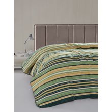 Пледы: Плед KARNA хлопок "RAINBOW" 200х220 см цвет зеленый