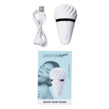 Белый вибромассажер Satisfyer Little Wand