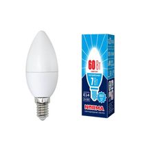 Volpe Лампа светодиодная E14 7W 4000K матовая LED-C37-7W NW E14 FR NR UL-00003795 ID - 234657