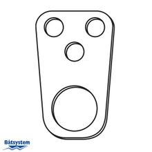 Batsystem Палубный крепеж для трапов Batsystem P1043 67 мм