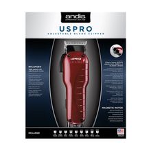 Машинка для стрижки волос вибрационная Andis Pro Adjustable Metallic Red US-1