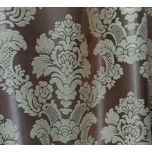 Ткань для штор Блэкаут-софт Дамаск Бежево-коричневый