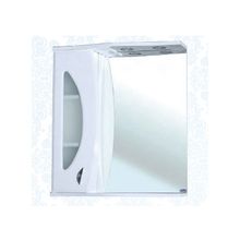 Верона-65 зеркало шкаф, 64 см, белое, левое, правое, Bellezza