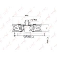 Ролик Натяжной Приводного Ремня Nissan Yd25ddti,Tb48de Pathfinder R51m, Navara D40m, Patrol Gr Safary Y61   Alt LYNXauto арт. PB5021