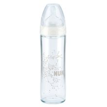 Nuk First Choice 240 мл белая New Classic 240 мл белая + соска FC из силикона со средним отверстием для пищи М, размер 1