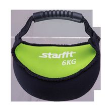 STARFIT Гиря мягкая неопреновая DB-601, зеленая, 6 кг