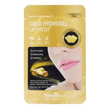 Патчи для губ гидрогелевые с золотом MBeauty Gold Hydrogel Lip Patch 3шт