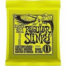 P02221 Regular Slinky Комплект струн для электрогитары, никель, 10-46, Ernie Ball