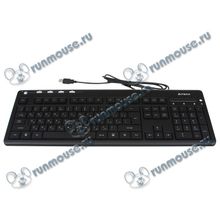 Клавиатура A4Tech "KD-126-2", 104+6кн., подсветка, черный (USB) (ret) [100148]