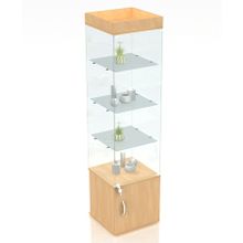 Витрина "Универсал" №52 стеклянная малая Светлый бук