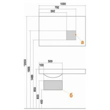 Мебель для ванной Акватон Отель 100 правая