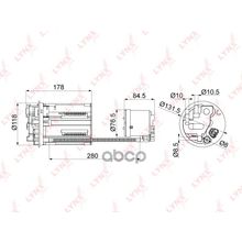 Фильтр Топливный LYNXauto арт. LF1004M