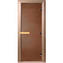 Дверь банная (Бронза матовое) 1900*700 кор. ольха-липа DW (Люкс)