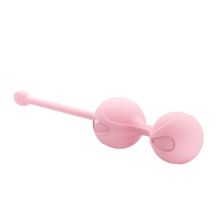 Нежно-розовые вагинальные шарики Kegel Tighten Up I (109269)