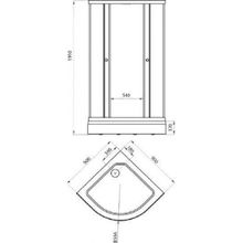 Душевое ограждение Triton Стандарт А (90x90x191)