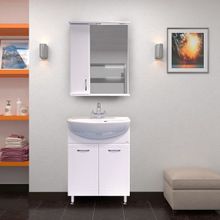 Misty Мебель для ванной Уют 60 L прямая белая