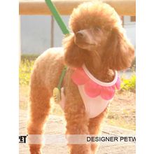 Шлейка для собак IS PET Цветок с пчелкой розовая HR-0012 P