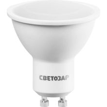 Лампы СВЕТОЗАР  светодиодные "LED technology", цоколь GU10, теплый белый свет (3000К), 220В, 5Вт (35)