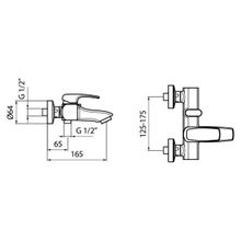 Webert Смеситель для ванны Kimono KI850102015