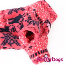 Комбинезон флисовый двойной розовый для собак девочек FW427-2017 F