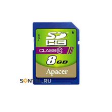 AP8GSDHC10-R, 8GB SD, Secure Digital Card, SDHC Class10, Apacer