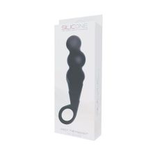 Toyz4lovers Чёрный анальный стимулятор ASSY THE MAGGOT SILICONE - 14,5 см. (черный)