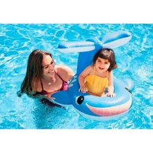 Круг для плавания детский с трусами и навесом Intex 56591 "Кит" (99х86см) 1-2года
