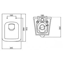 Чаша унитаза подвесного, безободкового  BelBagno DORY  BB522ACHR