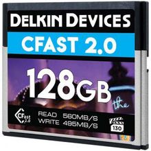 Карта памяти Delkin Devices Cinema CFast 2.0 128GB 560X 4K Video (DDCFST560128)