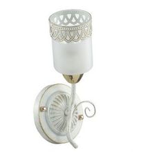 Бра декоративное GAETTA белый зол.патина золото стекло метал.декор E14 1*60W 220V 3237 1W