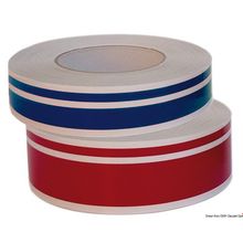 Osculati Waterline 2-stripe red 34 mm, 65.109.01RO