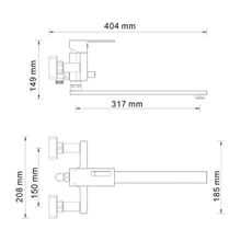 WasserKRAFT Смеситель для ванны Alme 1502L