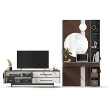 Алмаз. Любимый дом Вилена Набор мебели для гостиной №7 (Серый Орех Монте белый)