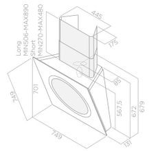 ELICA OM AIR SENSE BL F 75