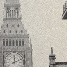 Настенные часы из песка Династия 03-005 Туманный Лондон