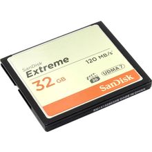 Карта памяти  SanDisk Extreme    SDCFXSB-032G-G46    CompactFlash  Card 32Gb