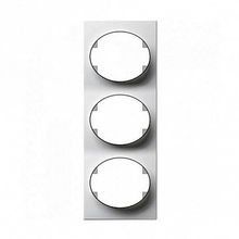 Рамка 3 поста TACTO, вертикальная, альпийский белый |  код. 5573 BL |  ABB