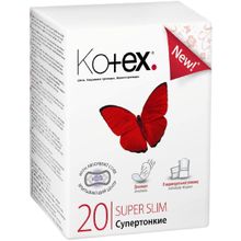 Котекс Super Slim 20 прокладок в пачке